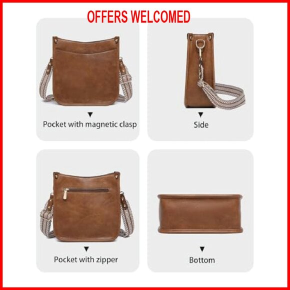 3-Piece Leather Purse Set with Wallet, Crossbody & Tote Bags - Picture 4 of 8